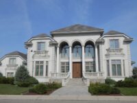 White bungalow real estate