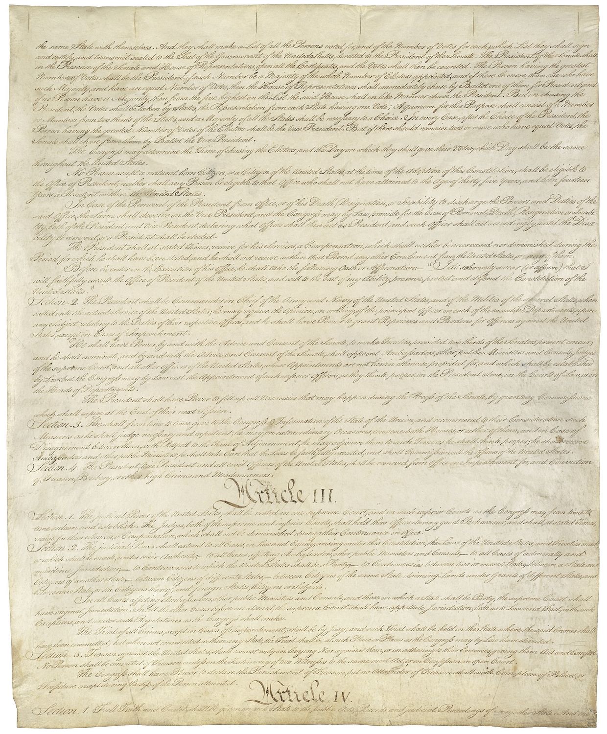 Constitution United States, old documents