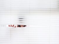 photography of person peeking